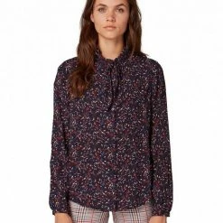 Bestes Angebot 🎉 TOM TAILOR Hemdbluse »blouse with tie coll« 😀 -Tom Tailor Verkaufsgeschäft 8806569d b87f 5bba bf3b 8174a6660271