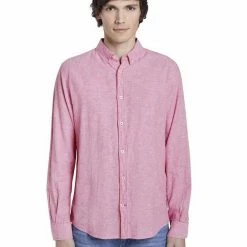 Großhandel 🌟 TOM TAILOR Langarmshirt »ray linen cotton bd 👕 shirt« ⌛ -Tom Tailor Verkaufsgeschäft 881ac907 5b8e 5b52 8a01 09b0acbeeeec