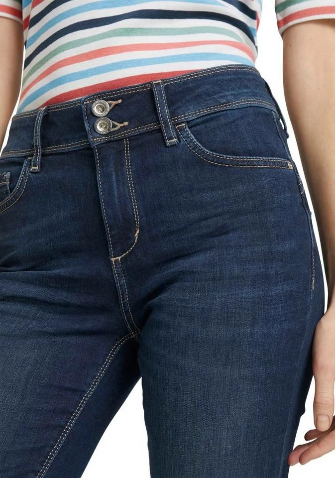 Bestes Angebot 👍 TOM TAILOR Caprijeans »Kate Slim« mit kleinen Seitenschlitzen Mid stone washed, Dark stone washed, Random bleached blue 🥰 4 Bestes Angebot 👍 TOM TAILOR Caprijeans »Kate Slim« mit kleinen Seitenschlitzen Mid stone washed, Dark stone washed, Random bleached blue 🥰 – Bild 4