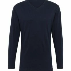 Billig 🎁 TOM TAILOR Pyjamaoberteil »Pyjama Langarmshirt« Red-dark-solid, Blue-dark-solid 👍