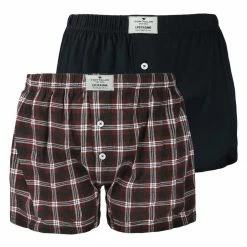 Bestes Angebot 🔥 TOM TAILOR Webboxer »Cotton« (2 Stück) mit Knopföffnung im Eingriff ⭐