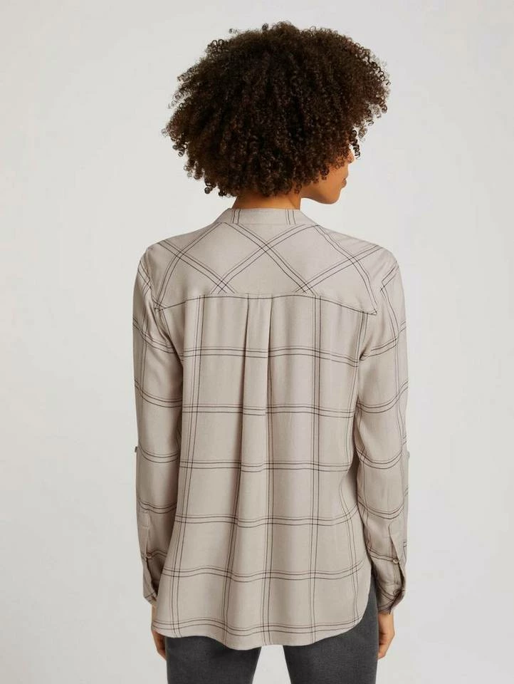 Aktion 👏 TOM TAILOR Langarmbluse »Hemdbluse mit Karomuster« Black green check, Beige brown check 😀 2 Aktion 👏 TOM TAILOR Langarmbluse »Hemdbluse mit Karomuster« Black green check, Beige brown check 😀 - Image 2