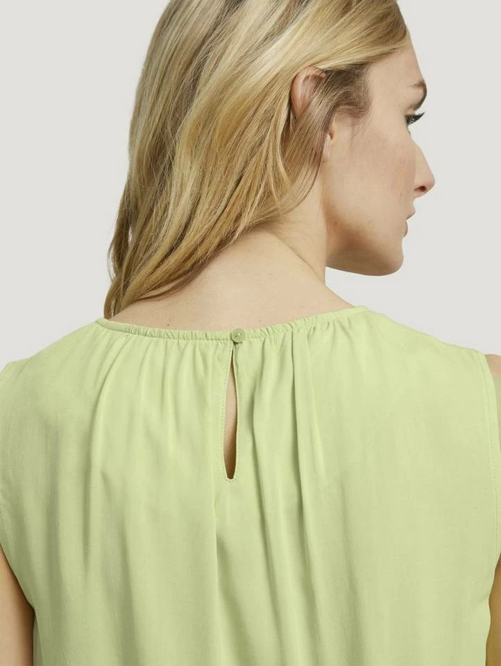 Rabatt 🎉 TOM TAILOR Langarmbluse »Ärmellose Bluse mit elastischem Bund« Deep black, Beige geometrical design, Khaki white outline leaves, Caramel Brown ❤️ 5 Rabatt 🎉 TOM TAILOR Langarmbluse »Ärmellose Bluse mit elastischem Bund« Deep black, Beige geometrical design, Khaki white outline leaves, Caramel Brown ❤️ - Image 5