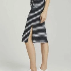 Bestes Angebot 🧨 TOM TAILOR Sommerrock »Gestreifter Midirock mit Struktur« 🔥 -Tom Tailor Verkaufsgeschäft 8a970e24 f8b8 5cc9 9b67 03a9f6ae7b1f