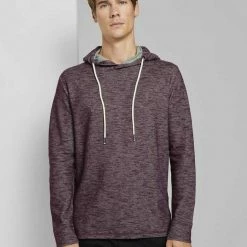 Bestes Angebot 👍 TOM TAILOR T-Shirt »Meliertes Langarmshirt mit Kapuze« ✔️ -Tom Tailor Verkaufsgeschäft 8adc133b 41af 569a 8317 3425be573a6a