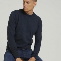 Brandneu 😀 TOM TAILOR Strickpullover »Strukturierter Pullover mit Bio-Baumwolle« Navy white structured stripe, Sky Captain Blue 🔔 -Tom Tailor Verkaufsgeschäft 8ba5bcc3 14eb 515a 8d82 41100c2ab8d2