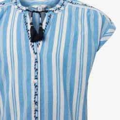 Coupon 🛒 TOM TAILOR Kurzarmbluse »Gestreifte Kaftanbluse« Shocking pink-pink, Marina-blue ⌛ -Tom Tailor Verkaufsgeschäft 8bbdb61d 326c 5049 b9a1 12300154bc6d