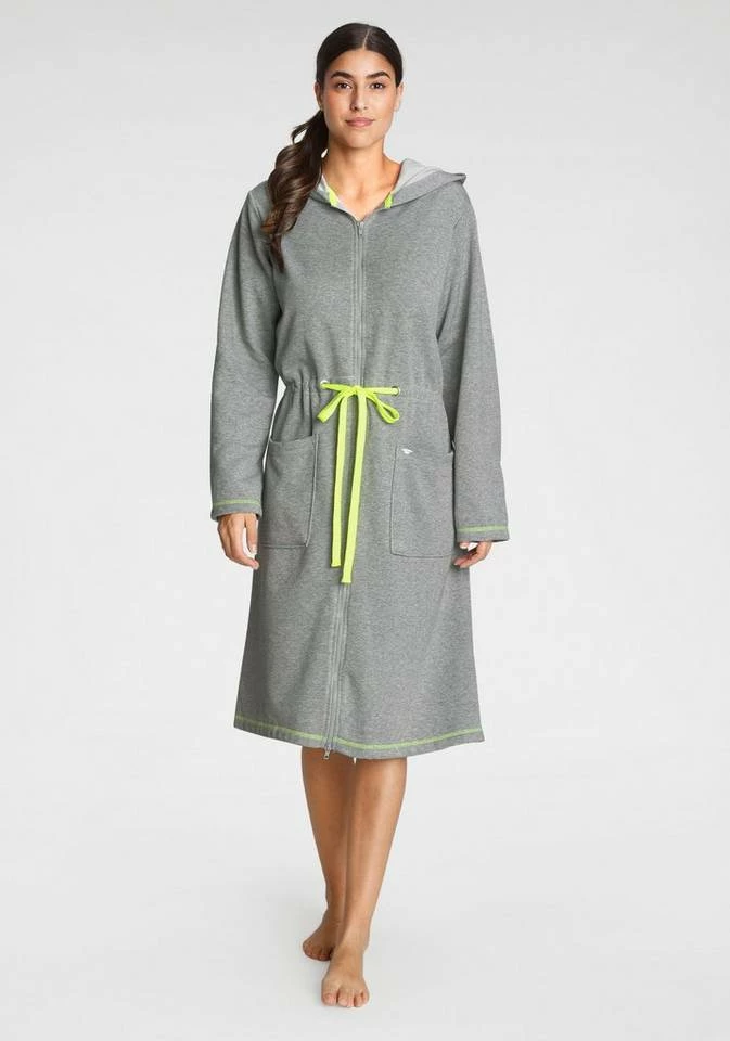 Neu ✨ Unisex-Bademantel »Melange Neon«, TOM TAILOR, mit Reißverschluss Lime, Pink 🌟 6 Neu ✨ Unisex-Bademantel »Melange Neon«, TOM TAILOR, mit Reißverschluss Lime, Pink 🌟 - Image 6