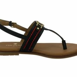 Besorgen 👍 TOM TAILOR »Tom Tailor Damen 1193904 🩴 Sandalette Zehentrenner Sommer« Riemchensandale Cognac, Navy 🎉 -Tom Tailor Verkaufsgeschäft 8c50fbb9 69f2 5275 9dc1 3b057400d0c1