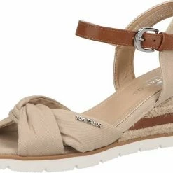 Besorgen 🎁 TOM TAILOR »Lederimitat/Textil« Keilsandalette Beige 00006, Dunkelblau, Yellow, Navy 00003 😀 -Tom Tailor Verkaufsgeschäft 8d3915ad 050b 5dcb bc53 d3a7f22e29b2