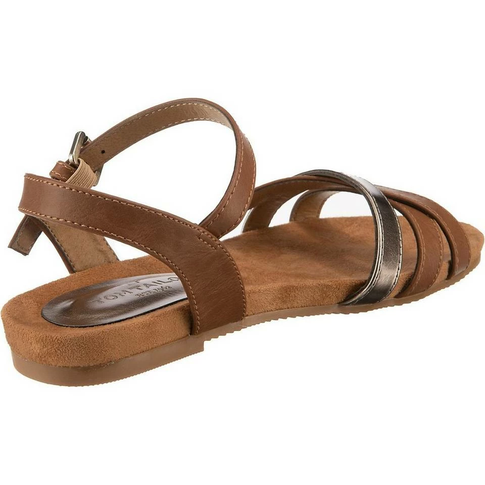 Budget 😍 TOM TAILOR »Riemchensandalen« Riemchensandale Cognac, Dunkelblau 😍 4 Budget 😍 TOM TAILOR »Riemchensandalen« Riemchensandale Cognac, Dunkelblau 😍 – Bild 4