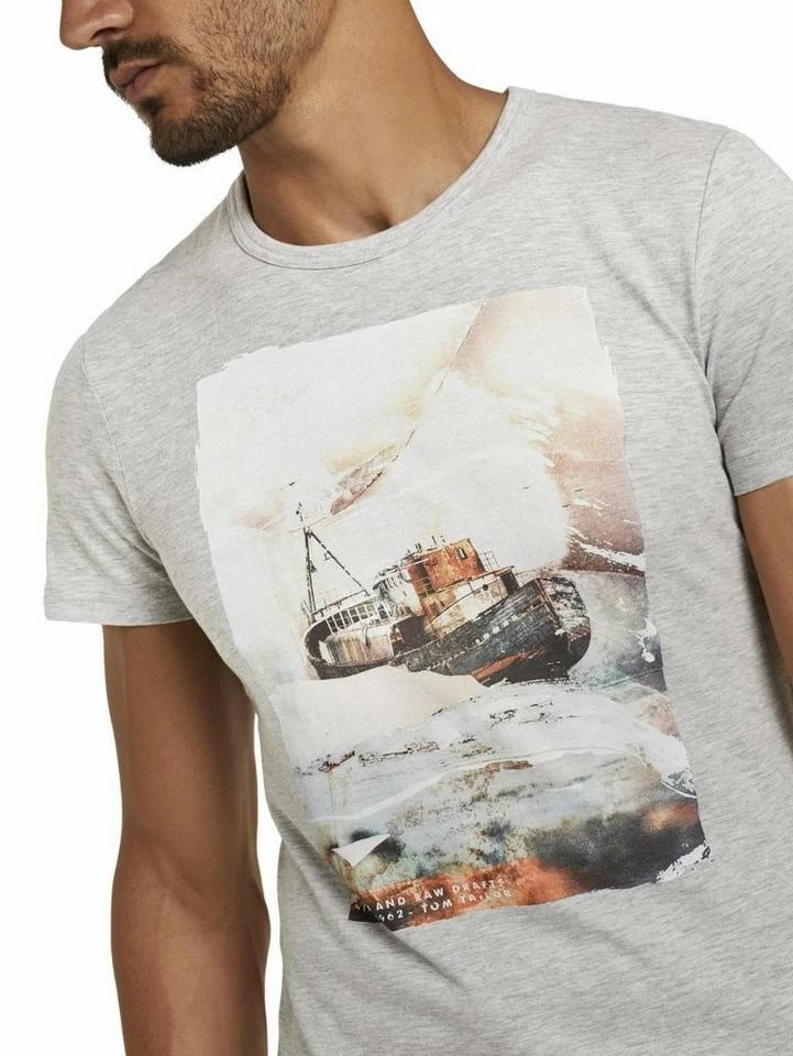 Bester Verkauf ✔️ TOM TAILOR Poloshirt »t-shirt with photo o« ❤️ 7 Bester Verkauf ✔️ TOM TAILOR Poloshirt »t-shirt with photo o« ❤️ - Image 7