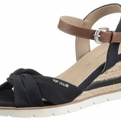 Angebote 🧨 TOM TAILOR 🩴 Sandalette mit Label 🌟