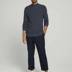 Coupon ❤️ TOM TAILOR Strickpullover »strukturierter Pullover« Sky Captain Blue, Black Grey Melange, Vintage indigo blue melange 🧨 -Tom Tailor Verkaufsgeschäft 8eb9ad2a efc5 5a23 89a6 557a34211541