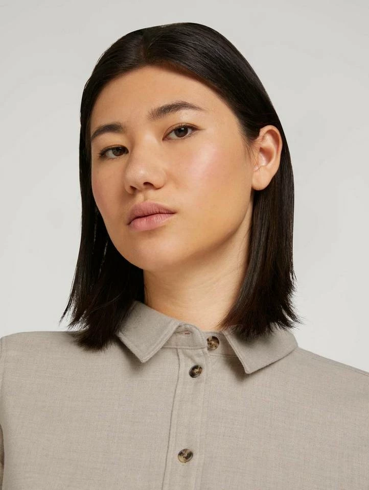 Rabatt 👏 TOM TAILOR Langarmbluse »Melierte Hemdbluse« ❤️ 5 Rabatt 👏 TOM TAILOR Langarmbluse »Melierte Hemdbluse« ❤️ - Image 5