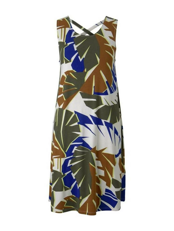 Billig 😉 TOM TAILOR Sommerkleid Caramel Brown, Anemone blue, Multicolor botanical design, Deep black 💯 12 Billig 😉 TOM TAILOR Sommerkleid Caramel Brown, Anemone blue, Multicolor botanical design, Deep black 💯 - Image 12