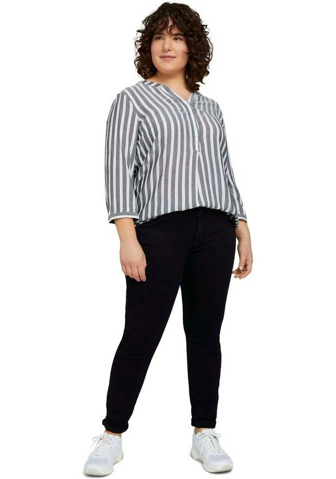 Auslauf 💯 TOM TAILOR MY TRUE ME Schlupfbluse mit tollen Streifen Offwhite-navy, Beere-gestreift 🔥 4 Auslauf 💯 TOM TAILOR MY TRUE ME Schlupfbluse mit tollen Streifen Offwhite-navy, Beere-gestreift 🔥 - Image 4