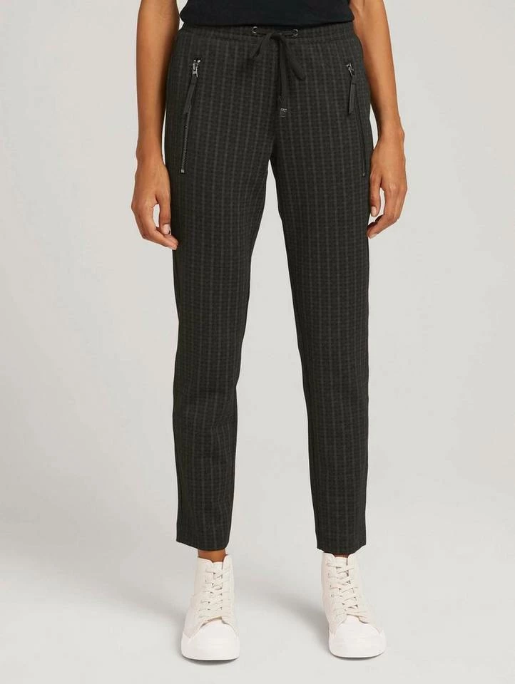 Top 10 ✨ TOM TAILOR Culotte »Karierte Stoffhose mit Reißverschlusstaschen« Grey check, Black brown small check 🤩 10 Top 10 ✨ TOM TAILOR Culotte »Karierte Stoffhose mit Reißverschlusstaschen« Grey check, Black brown small check 🤩 - Image 10