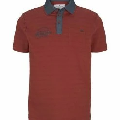 Billig 🔔 TOM TAILOR Poloshirt »gestreiftes Poloshirt« Plain Red, Chili oil red, Sailor Blue 😉 -Tom Tailor Verkaufsgeschäft 90fc0a0a 8adb 57fb 9c94 bb6339f96313