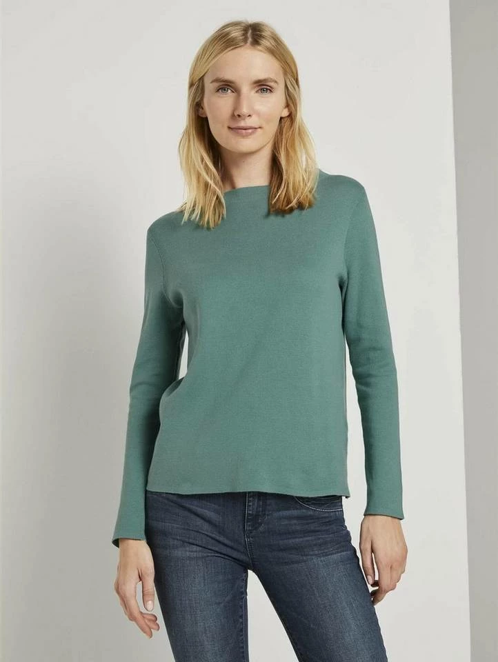 Aktion 🔔 TOM TAILOR Strickpullover im Basic-Look Grün (43), Schwarz, Salvia, Wollweiß 💯 8 Aktion 🔔 TOM TAILOR Strickpullover im Basic-Look Grün (43), Schwarz, Salvia, Wollweiß 💯 - Image 8