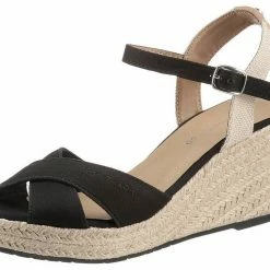 Brandneu 😉 TOM TAILOR 🩴 Sandalette in schilchtem Design Rot, Navy, Rose, Black 😀 -Tom Tailor Verkaufsgeschäft 91e8379c 959f 50ab be8c 820c65bcb86f