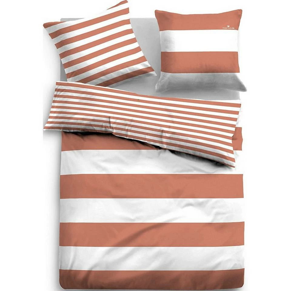 Schlussverkauf 👍 Bettwäsche »Linon Wende-Bettwäsche "Casual Stripe" mit«, TOM TAILOR Apricot, 821, FOREST, Schwarz#ft5_slash#weiß 😍 3 Schlussverkauf 👍 Bettwäsche »Linon Wende-Bettwäsche "Casual Stripe" mit«, TOM TAILOR Apricot, 821, FOREST, Schwarz#ft5_slash#weiß 😍 - Image 3