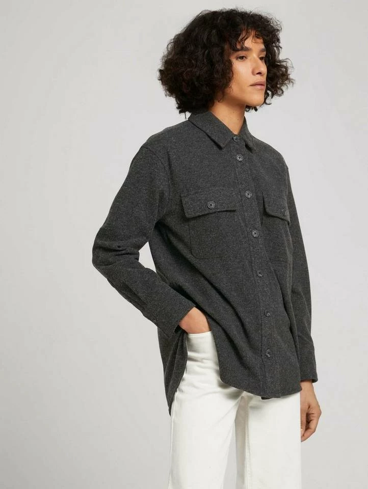 Aktion ⭐ TOM TAILOR Kurzblazer »Hemdjacke mit Brusttaschen« 🤩 4 Aktion ⭐ TOM TAILOR Kurzblazer »Hemdjacke mit Brusttaschen« 🤩 - Image 4