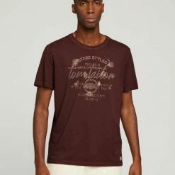 Budget 😍 TOM TAILOR T-Shirt »Print T-Shirt im Used Look« Tarmac Grey, Dark Gable Green, Decadent Bordeaux, Sky Captain Blue 🌟 -Tom Tailor Verkaufsgeschäft 9383a029 ccac 563f 8e1f 8e812ce00047