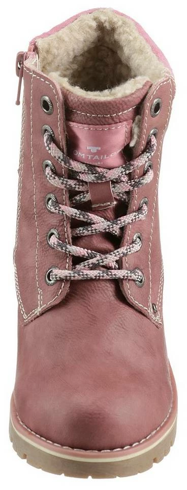 Bester Verkauf 🔔 TOM TAILOR Schnürboots mit gepolstertem Schaftrand Rose, Unbekannt, Navy, Beige ✔️ 4 Bester Verkauf 🔔 TOM TAILOR Schnürboots mit gepolstertem Schaftrand Rose, Unbekannt, Navy, Beige ✔️ - Image 4