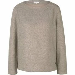 Bestes Angebot 💯 TOM TAILOR Sweatshirt »Ripp Sweatshirt mit Knopfleiste« Java dark brown melange, Oyster grey melange, Khaki olive melange 🛒 -Tom Tailor Verkaufsgeschäft 94e3cf73 d17b 5122 ae61 44a62659325e