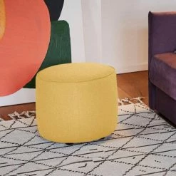 Neu ❤️ TOM TAILOR Pouf »DROP CHIC«, mit Kedernaht, ø 50 cm Dark grey TSV 39, Lavender TSV 18, Olive TSV 23, Sunny yellow REC 25 👏 -Tom Tailor Verkaufsgeschäft 94f3883f f8e6 5b67 8161 b6b1000a39b2