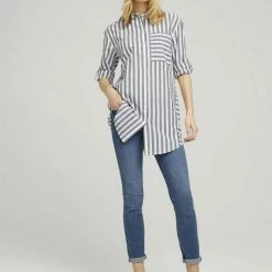 Angebote ⌛ TOM TAILOR Langarmbluse Blue offwhite vertical stripe, Green vertical stripe 🎉 -Tom Tailor Verkaufsgeschäft 95249f66 4ae1 5340 8cd4 169d0907e054