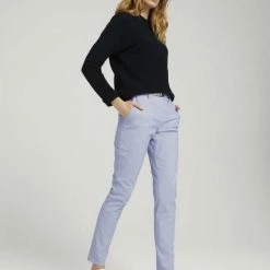 Am billigsten ✔️ TOM TAILOR Culotte »Chino Slim Hose mit Bio-Baumwolle« Sky Captain Blue, Blue stripe pants 🌟 -Tom Tailor Verkaufsgeschäft 976be8e4 9c2c 5e74 99cb 1148b9ae1057