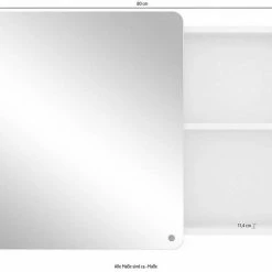 Budget 😍 TOM TAILOR Spiegelschrank »COLOR BATH« mit Spiegeltür & offenem Regal, Breite 80 cm Coral, Petrol, Mustard, Anthracite ⌛ -Tom Tailor Verkaufsgeschäft 988d5952 b29f 5900 9f04 8c072a10c9c2