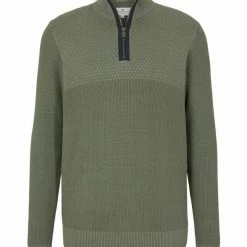 Budget 🎁 TOM TAILOR Strickpullover »Troyer Pullover« Oak Leaf Green, Sky Captain Blue ✔️ -Tom Tailor Verkaufsgeschäft 98b6dfe2 0caa 55e6 8871 c9ec42a77af9