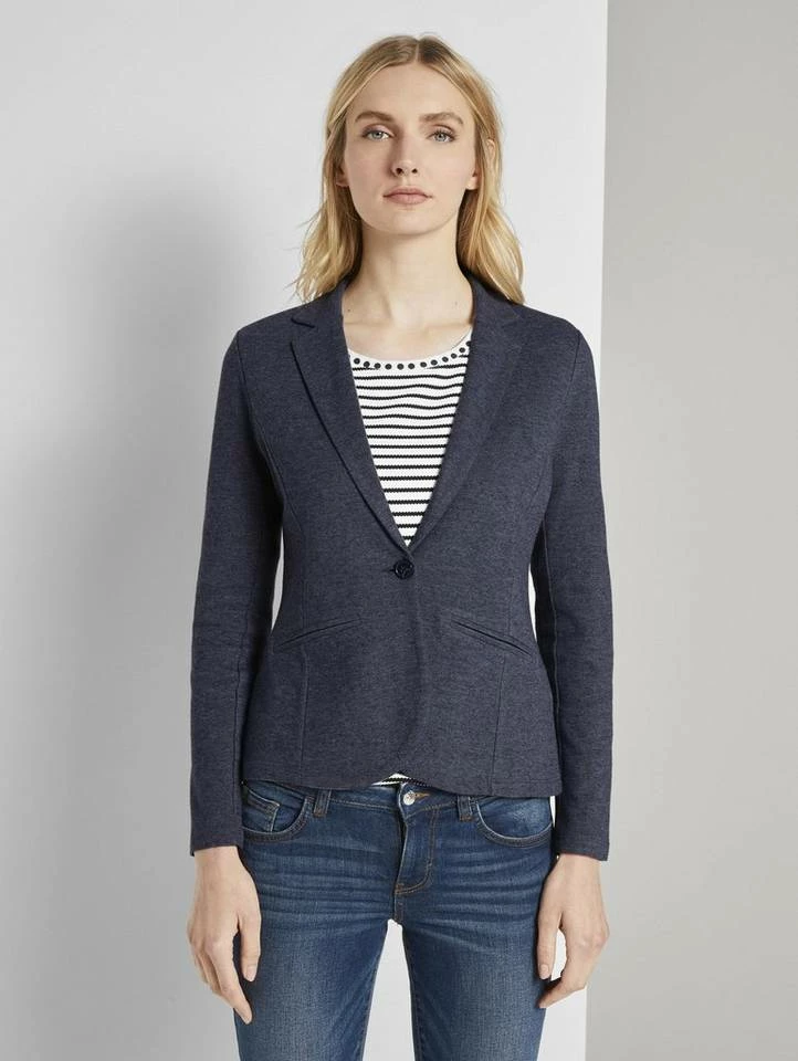 Auslauf 😉 TOM TAILOR Kurzblazer mit Wiener-Nähten Sky captain blue melange, Sky Captain Blue ❤️ 11 Auslauf 😉 TOM TAILOR Kurzblazer mit Wiener-Nähten Sky captain blue melange, Sky Captain Blue ❤️ – Bild 11