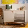 Brandneu ✨ TOM TAILOR Sideboard »COLOR BOX«, mit 1 Tür & 4 Kontrast-Schubladen, Füße Eiche geölt, Breite 114 cm Sage, Mustard, White & rose, White 🎉