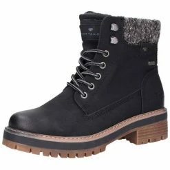 Rabatt ✨ TOM TAILOR »Lederimitat« Schnürstiefelette 🌟