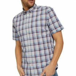 Aktion 🥰 TOM TAILOR Kurzarmhemd Offwhite, Navy space yarn check (26399) 🎉 -Tom Tailor Verkaufsgeschäft 9a4b5eef 5106 5323 9d91 2cdbaa501961