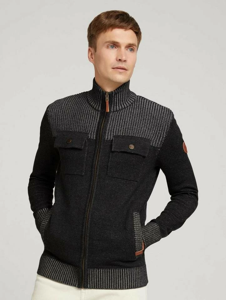 Am billigsten ✨ TOM TAILOR Strickjacke »Melierte Strickjacke mit Brusttaschen« Sky Captain Blue, Soft buttercream, Black Grey Melange 🤩 17 Am billigsten ✨ TOM TAILOR Strickjacke »Melierte Strickjacke mit Brusttaschen« Sky Captain Blue, Soft buttercream, Black Grey Melange 🤩 - Image 17