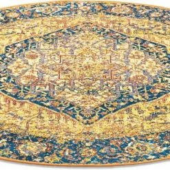 Coupon 😀 Teppich »Funky Outdoor Orient One«, TOM TAILOR, rund, Höhe 5 mm Goldfarben, Grün 🎉 -Tom Tailor Verkaufsgeschäft 9aa9c6f5 8582 5d43 b597 53b1c49ab01d