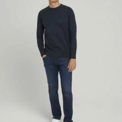 Brandneu 😀 TOM TAILOR Strickpullover »Strukturierter Pullover mit Bio-Baumwolle« Navy white structured stripe, Sky Captain Blue 🔔 -Tom Tailor Verkaufsgeschäft 9b6ed16c dd61 51cd aa56 a1732e16b410