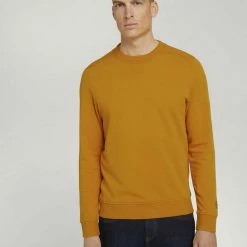 Top 10 👍 TOM TAILOR Sweatshirt unifarben Aquablau, Middle Grey Melange, Flame Brown, Navy 🔥 -Tom Tailor Verkaufsgeschäft 9beb66e1 ae06 58b7 b8fd 1e582a2b34b5