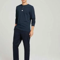 Bestpreis 🔔 TOM TAILOR Hoodie »Henley Sweatshirt« Sky Captain Blue, Decadent Bordeaux 💯 -Tom Tailor Verkaufsgeschäft 9c4e19d9 1bb6 5e19 a667 ee214a1bb935