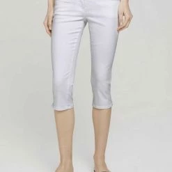 Rabatt 😉 TOM TAILOR 3/4-Jeans »Alexa« White, Caramel Brown, Deep black, Offwhite thin stripe printed 😀 -Tom Tailor Verkaufsgeschäft 9cb75959 01a3 5ca4 9cf3 be80b60ffd7f