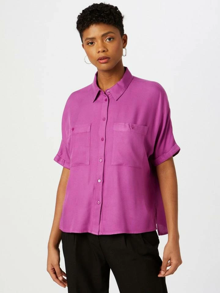 Billig 😍 TOM TAILOR Kurzarmbluse Plum blossom lilac, Whisper White, Sky Captain Blue 😀 2 Billig 😍 TOM TAILOR Kurzarmbluse Plum blossom lilac, Whisper White, Sky Captain Blue 😀 - Image 2