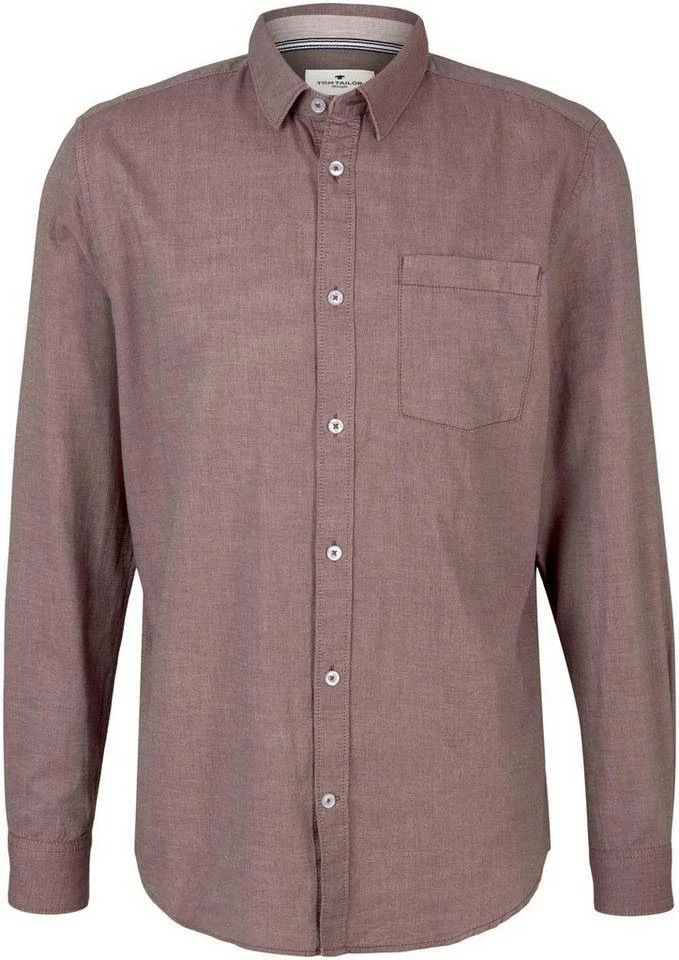 Rabatt 🥰 TOM TAILOR Langarmhemd Navy, Rot ⌛ 5 Rabatt 🥰 TOM TAILOR Langarmhemd Navy, Rot ⌛ - Image 5