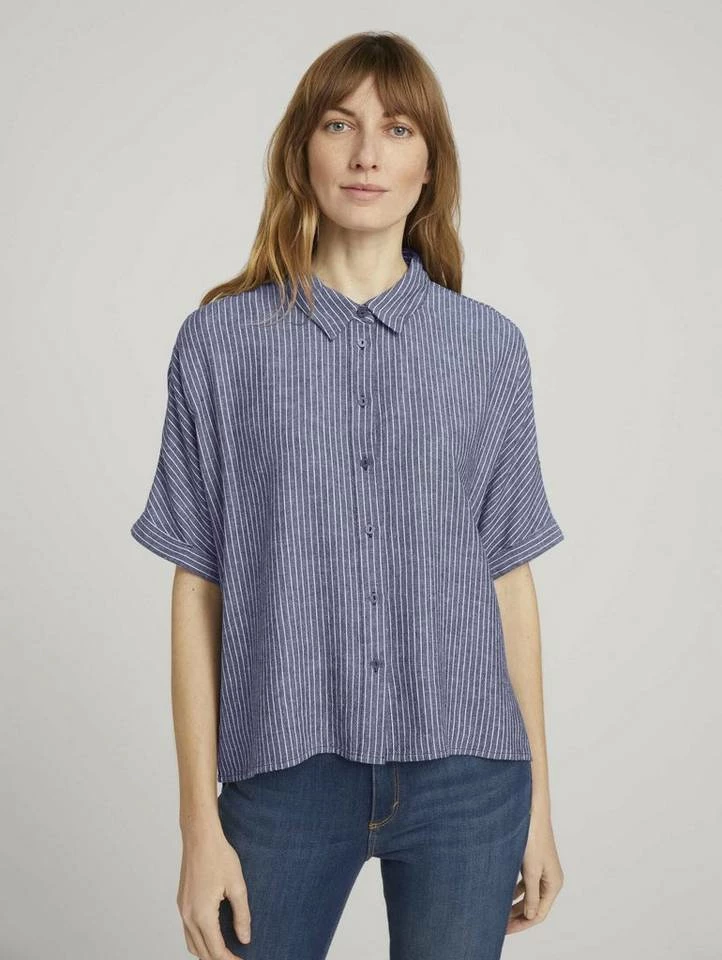 Schlussverkauf 😉 TOM TAILOR Kurzarmbluse Blue white vertical stripe, Navy white vertical stripe 🎉 11 Schlussverkauf 😉 TOM TAILOR Kurzarmbluse Blue white vertical stripe, Navy white vertical stripe 🎉 - Image 11