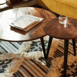 Bestes Angebot 👍 TOM TAILOR Beistelltisch »T-WOOD TABLE SMALL«, kleiner Beistelltisch mit Knopfdetail, dunkles Mangoholz und schwarze Beine ⭐ -Tom Tailor Verkaufsgeschäft 9f344bcc 9074 546f ba23 7f0b99192b8a