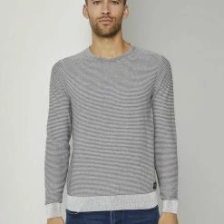 Rabatt 👏 TOM TAILOR Strickpullover »Basic Pullover mit Streifenstruktur« Brown oak melange, Light Soft Grey Melange, Light Medium Grey Melange, Electric Blue ✔️ -Tom Tailor Verkaufsgeschäft 9f3e20cf e7f4 5d53 b977 9a76d49ade53